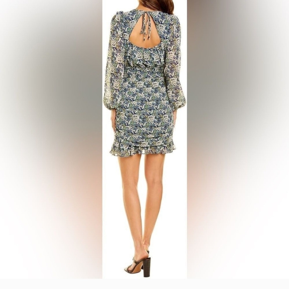 Astr Multicolor Floral Long Sleeve Dress NWOT Small - Picture 4 of 7